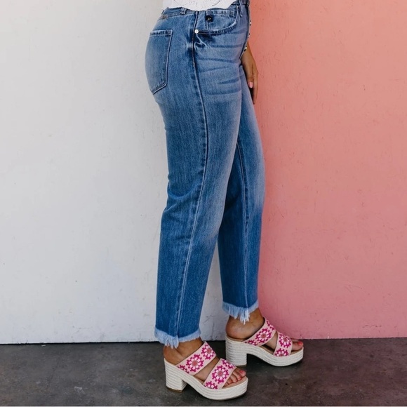 KanCan Taurus High Rise Straight Leg Medium Wash Jeans 15/31 - Picture 8 of 8